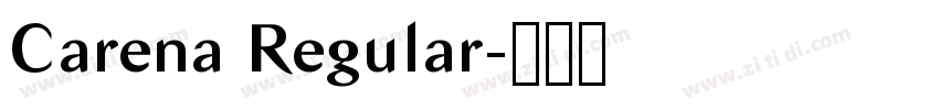 Carena Regular字体转换
